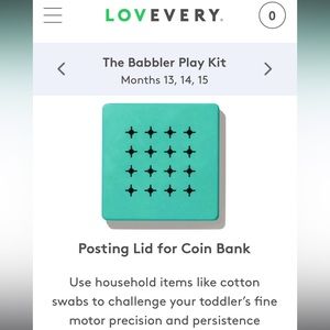 Lovevery wooden toy. Box with all three tops.